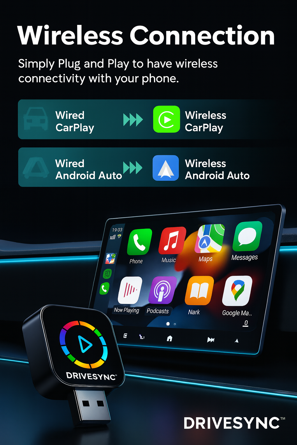 DriveSync™ Not Just CarPlay. Your Everyday Co-Pilot.